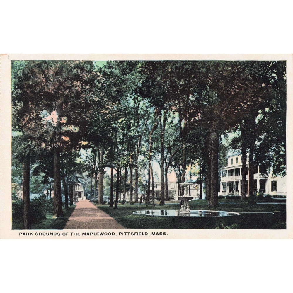 Vintage Postcard Park Grounds of The Maplewood Pittsfield Mass S. S. Kresge VG - Picture 1 of 2